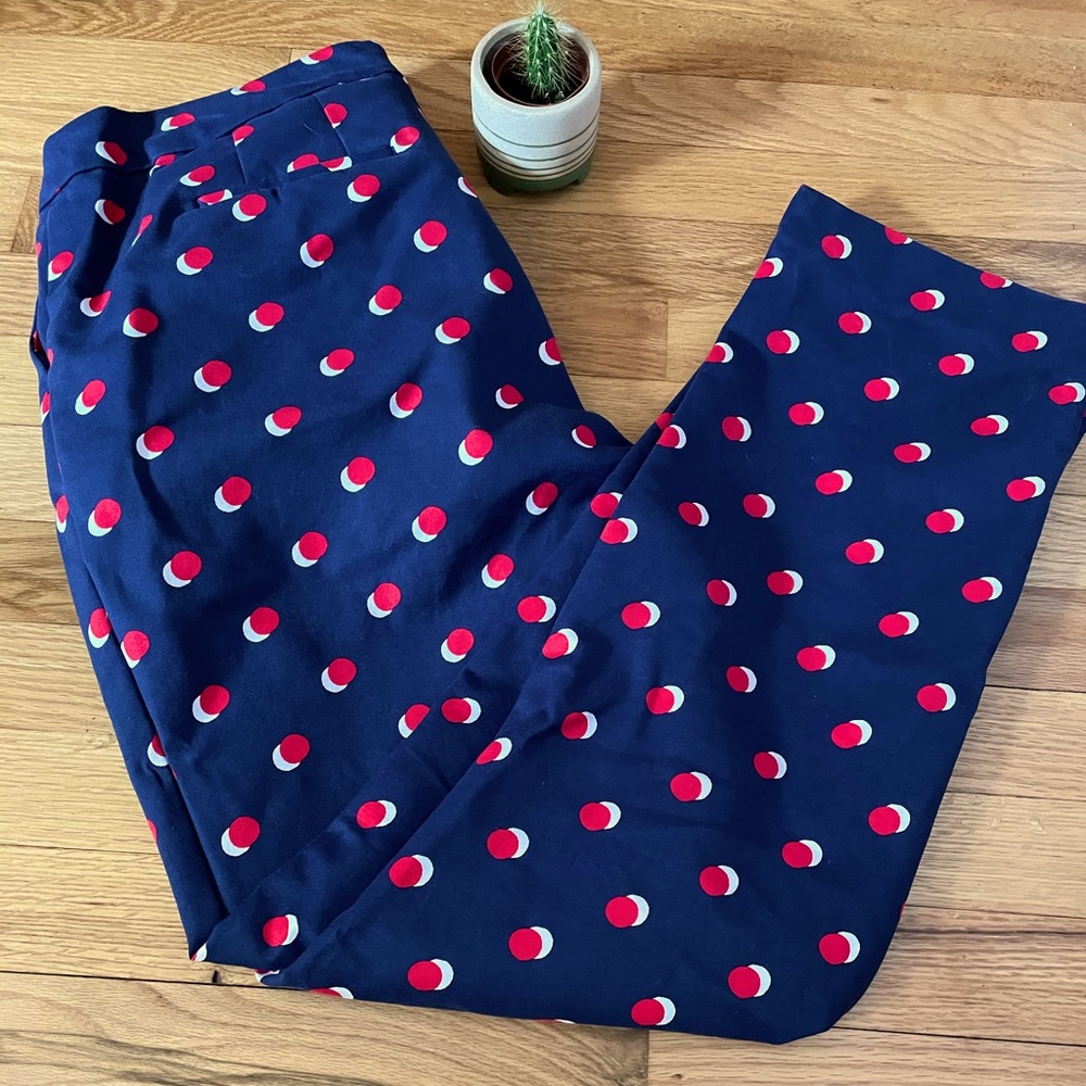 Boden polka dot trousers| US 12R